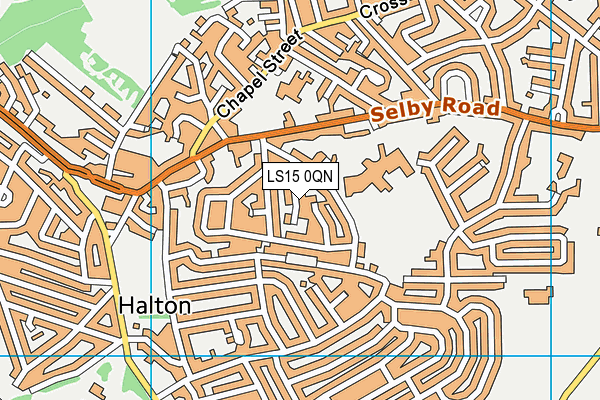 LS15 0QN map - OS VectorMap District (Ordnance Survey) LS15 0QN map - OS VectorMap District (Ordnance Survey)