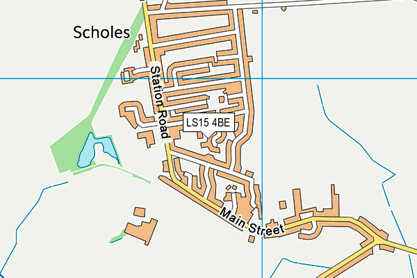 LS15 4BE map - OS VectorMap District (Ordnance Survey) LS15 4BE map - OS VectorMap District (Ordnance Survey)