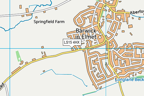 LS15 4HX map - OS VectorMap District (Ordnance Survey) LS15 4HX map - OS VectorMap District (Ordnance Survey)