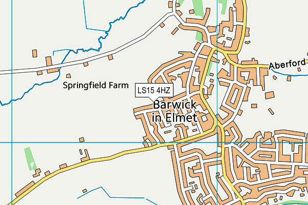 LS15 4HZ map - OS VectorMap District (Ordnance Survey) LS15 4HZ map - OS VectorMap District (Ordnance Survey)