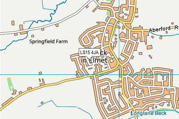 LS15 4JA map - OS VectorMap District (Ordnance Survey) LS15 4JA map - OS VectorMap District (Ordnance Survey)