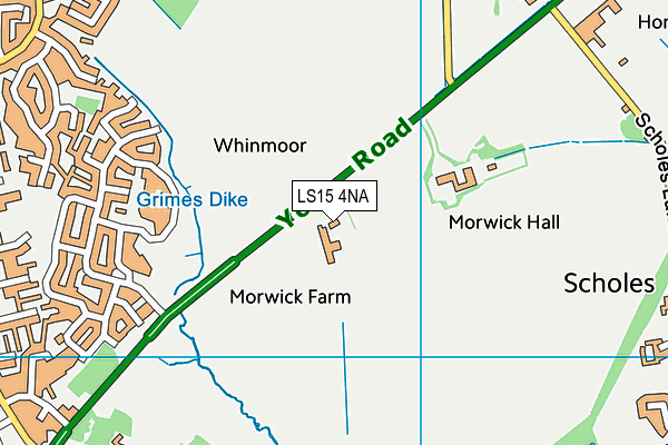 LS15 4NA map - OS VectorMap District (Ordnance Survey) LS15 4NA map - OS VectorMap District (Ordnance Survey)