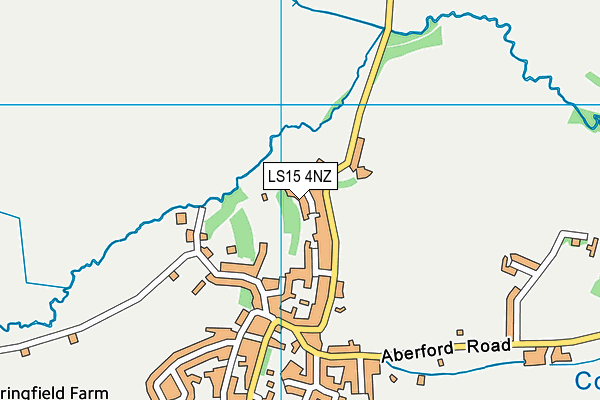 LS15 4NZ map - OS VectorMap District (Ordnance Survey)
