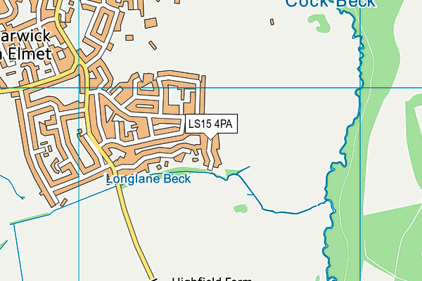 LS15 4PA map - OS VectorMap District (Ordnance Survey) LS15 4PA map - OS VectorMap District (Ordnance Survey)