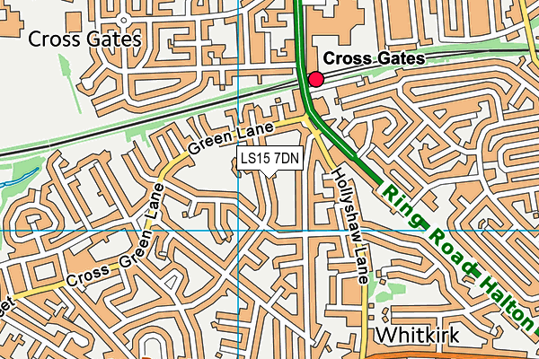 LS15 7DN map - OS VectorMap District (Ordnance Survey) LS15 7DN map - OS VectorMap District (Ordnance Survey)