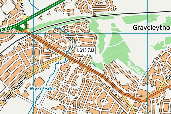LS15 7JJ map - OS VectorMap District (Ordnance Survey) LS15 7JJ map - OS VectorMap District (Ordnance Survey)