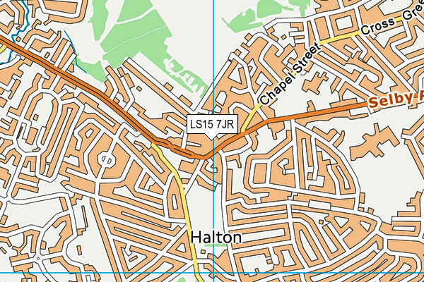 LS15 7JR map - OS VectorMap District (Ordnance Survey) LS15 7JR map - OS VectorMap District (Ordnance Survey)