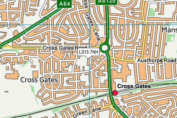 LS15 7NH map - OS VectorMap District (Ordnance Survey) LS15 7NH map - OS VectorMap District (Ordnance Survey)