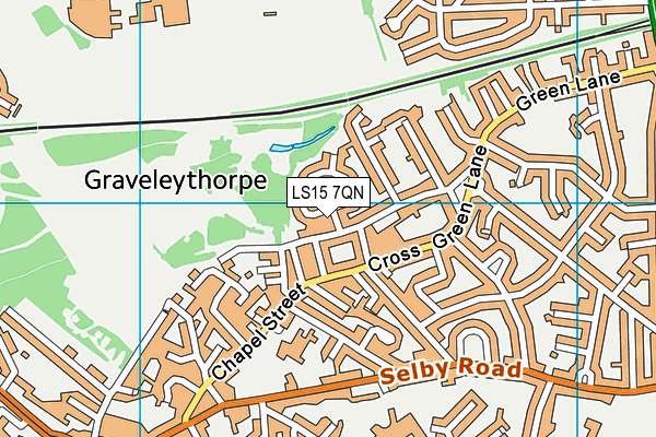 LS15 7QN map - OS VectorMap District (Ordnance Survey) LS15 7QN map - OS VectorMap District (Ordnance Survey)