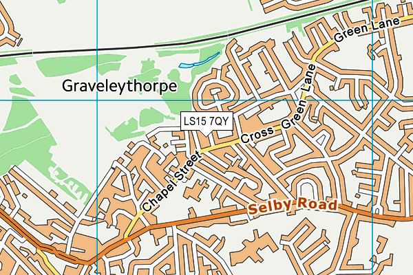 LS15 7QY map - OS VectorMap District (Ordnance Survey) LS15 7QY map - OS VectorMap District (Ordnance Survey)