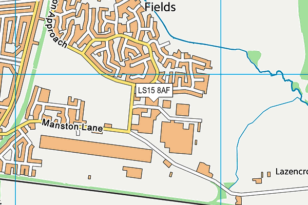 LS15 8AF map - OS VectorMap District (Ordnance Survey) LS15 8AF map - OS VectorMap District (Ordnance Survey)