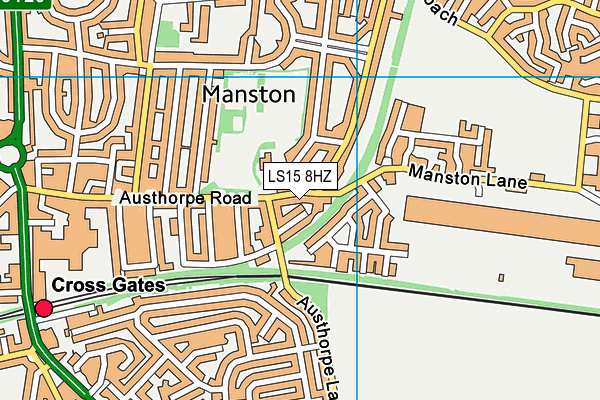 LS15 8HZ map - OS VectorMap District (Ordnance Survey) LS15 8HZ map - OS VectorMap District (Ordnance Survey)