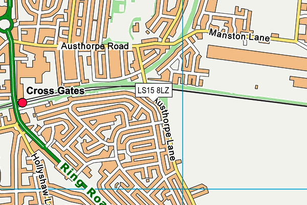 LS15 8LZ map - OS VectorMap District (Ordnance Survey) LS15 8LZ map - OS VectorMap District (Ordnance Survey)