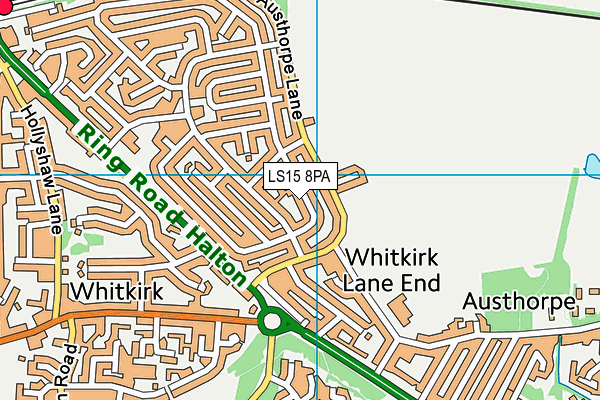 LS15 8PA map - OS VectorMap District (Ordnance Survey) LS15 8PA map - OS VectorMap District (Ordnance Survey)