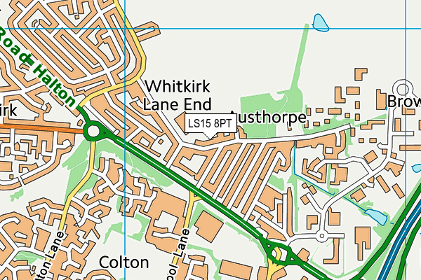LS15 8PT map - OS VectorMap District (Ordnance Survey) LS15 8PT map - OS VectorMap District (Ordnance Survey)