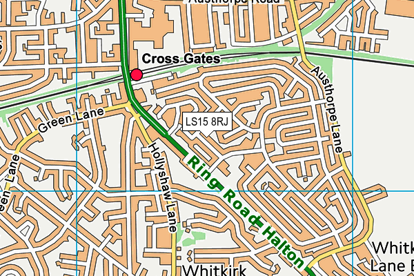 LS15 8RJ map - OS VectorMap District (Ordnance Survey) LS15 8RJ map - OS VectorMap District (Ordnance Survey)