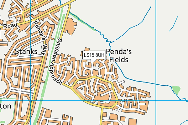 LS15 8UH map - OS VectorMap District (Ordnance Survey) LS15 8UH map - OS VectorMap District (Ordnance Survey)
