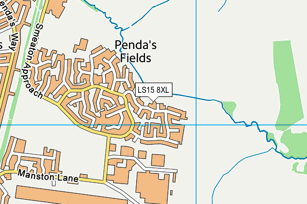 LS15 8XL map - OS VectorMap District (Ordnance Survey) LS15 8XL map - OS VectorMap District (Ordnance Survey)