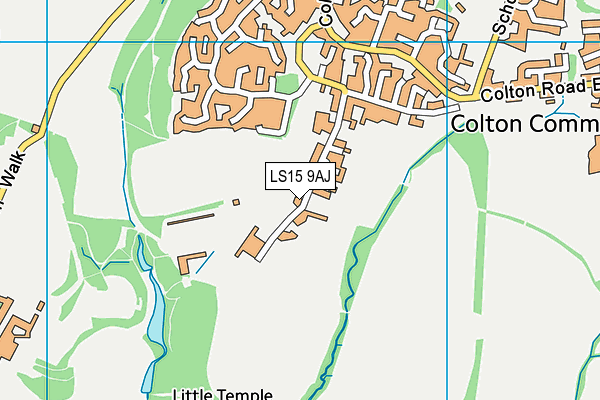 LS15 9AJ map - OS VectorMap District (Ordnance Survey) LS15 9AJ map - OS VectorMap District (Ordnance Survey)