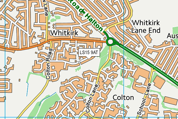 LS15 9AT map - OS VectorMap District (Ordnance Survey) LS15 9AT map - OS VectorMap District (Ordnance Survey)