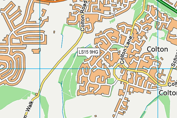 LS15 9HG map - OS VectorMap District (Ordnance Survey) LS15 9HG map - OS VectorMap District (Ordnance Survey)