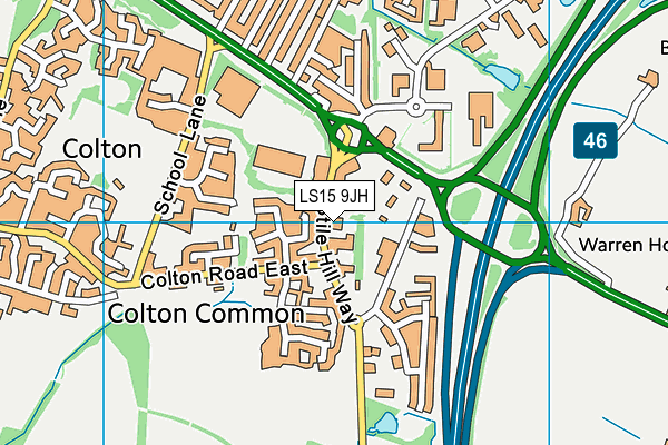 LS15 9JH map - OS VectorMap District (Ordnance Survey) LS15 9JH map - OS VectorMap District (Ordnance Survey)
