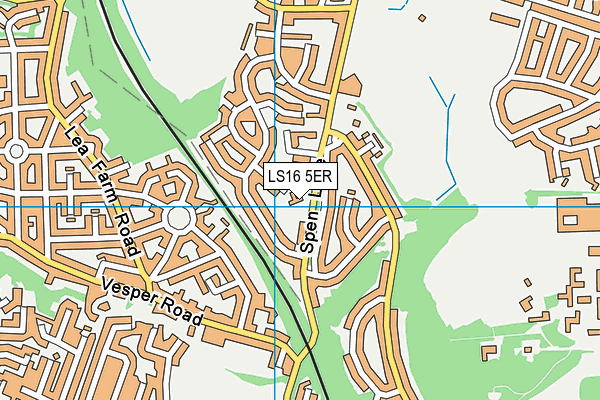 LS16 5ER map - OS VectorMap District (Ordnance Survey) LS16 5ER map - OS VectorMap District (Ordnance Survey)