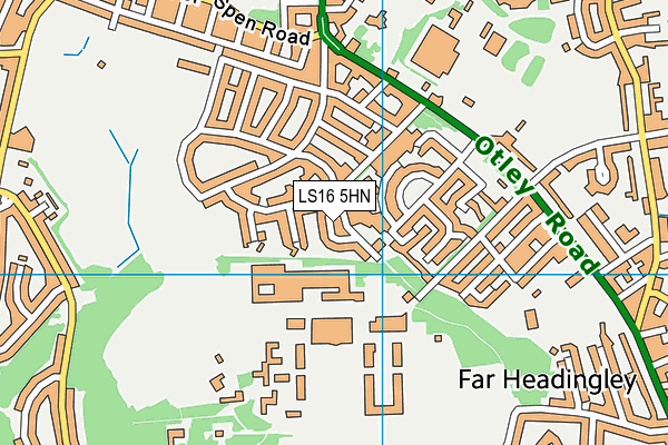 LS16 5HN map - OS VectorMap District (Ordnance Survey) LS16 5HN map - OS VectorMap District (Ordnance Survey)