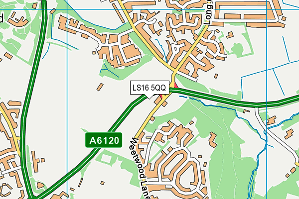 LS16 5QQ map - OS VectorMap District (Ordnance Survey) LS16 5QQ map - OS VectorMap District (Ordnance Survey)