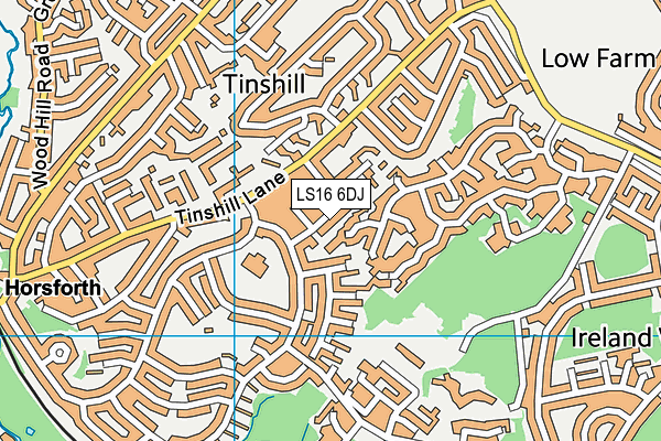 LS16 6DJ map - OS VectorMap District (Ordnance Survey) LS16 6DJ map - OS VectorMap District (Ordnance Survey)