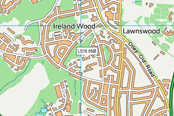 LS16 6NB map - OS VectorMap District (Ordnance Survey) LS16 6NB map - OS VectorMap District (Ordnance Survey)
