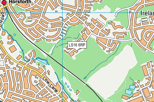 LS16 6RP map - OS VectorMap District (Ordnance Survey) LS16 6RP map - OS VectorMap District (Ordnance Survey)