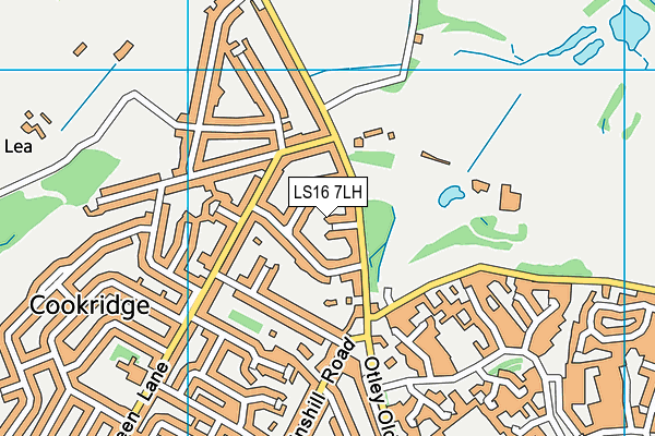LS16 7LH map - OS VectorMap District (Ordnance Survey) LS16 7LH map - OS VectorMap District (Ordnance Survey)
