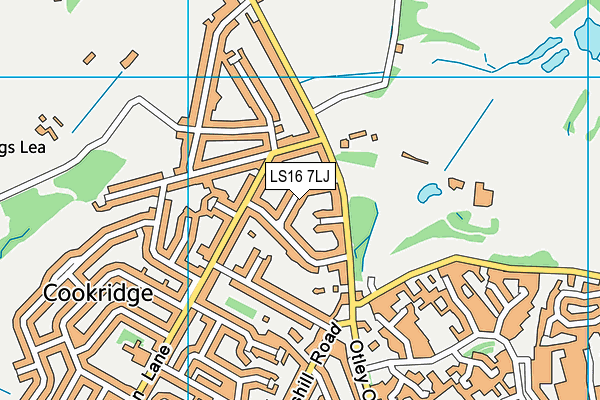 LS16 7LJ map - OS VectorMap District (Ordnance Survey) LS16 7LJ map - OS VectorMap District (Ordnance Survey)