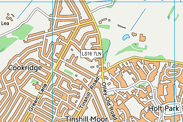 LS16 7LN map - OS VectorMap District (Ordnance Survey) LS16 7LN map - OS VectorMap District (Ordnance Survey)