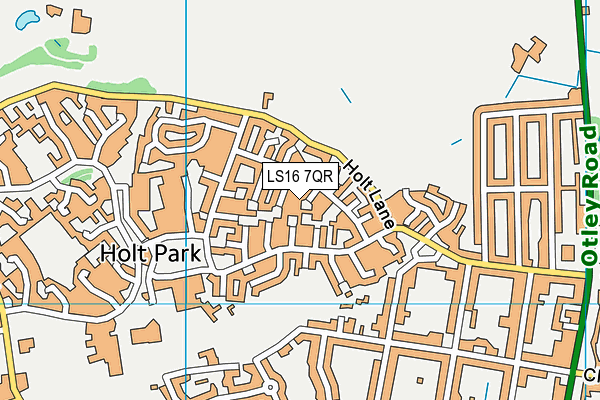 LS16 7QR map - OS VectorMap District (Ordnance Survey) LS16 7QR map - OS VectorMap District (Ordnance Survey)