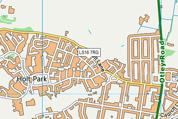 LS16 7RG map - OS VectorMap District (Ordnance Survey) LS16 7RG map - OS VectorMap District (Ordnance Survey)
