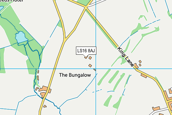 LS16 8AJ map - OS VectorMap District (Ordnance Survey) LS16 8AJ map - OS VectorMap District (Ordnance Survey)