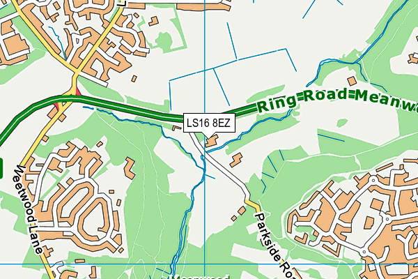LS16 8EZ map - OS VectorMap District (Ordnance Survey) LS16 8EZ map - OS VectorMap District (Ordnance Survey)