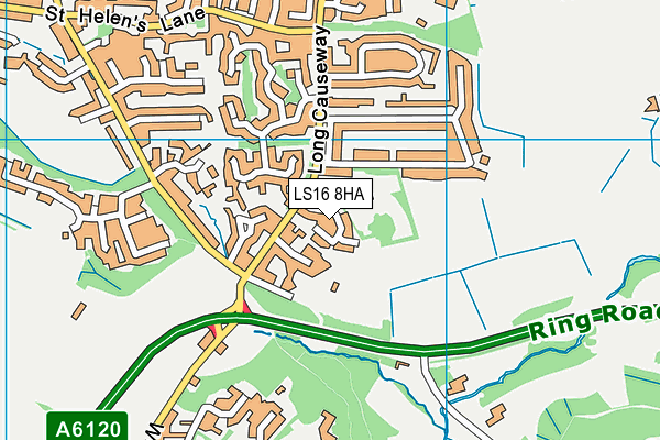 LS16 8HA map - OS VectorMap District (Ordnance Survey) LS16 8HA map - OS VectorMap District (Ordnance Survey)