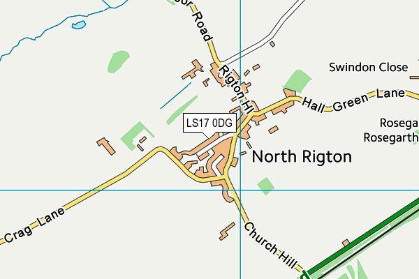 LS17 0DG map - OS VectorMap District (Ordnance Survey) LS17 0DG map - OS VectorMap District (Ordnance Survey)