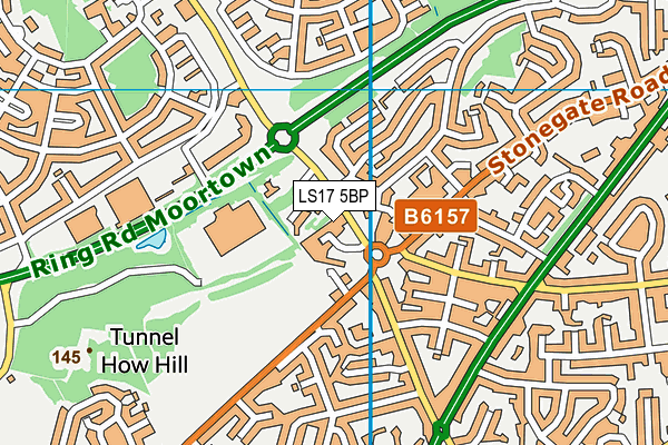 LS17 5BP map - OS VectorMap District (Ordnance Survey) LS17 5BP map - OS VectorMap District (Ordnance Survey)
