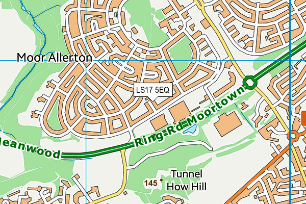 LS17 5EQ map - OS VectorMap District (Ordnance Survey) LS17 5EQ map - OS VectorMap District (Ordnance Survey)
