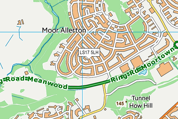 LS17 5LH map - OS VectorMap District (Ordnance Survey) LS17 5LH map - OS VectorMap District (Ordnance Survey)