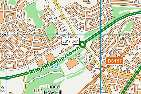 LS17 5NY map - OS VectorMap District (Ordnance Survey) LS17 5NY map - OS VectorMap District (Ordnance Survey)