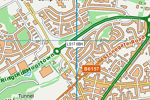 LS17 6BH map - OS VectorMap District (Ordnance Survey) LS17 6BH map - OS VectorMap District (Ordnance Survey)