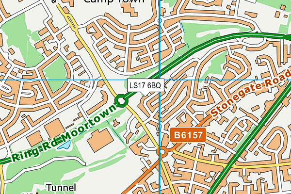 LS17 6BQ map - OS VectorMap District (Ordnance Survey) LS17 6BQ map - OS VectorMap District (Ordnance Survey)