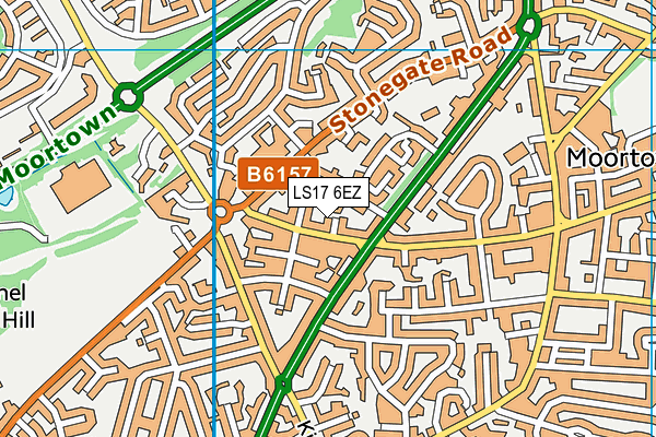 LS17 6EZ map - OS VectorMap District (Ordnance Survey) LS17 6EZ map - OS VectorMap District (Ordnance Survey)