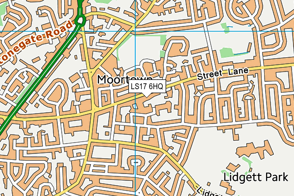 LS17 6HQ map - OS VectorMap District (Ordnance Survey) LS17 6HQ map - OS VectorMap District (Ordnance Survey)