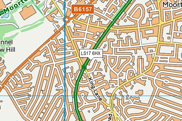 LS17 6HX map - OS VectorMap District (Ordnance Survey) LS17 6HX map - OS VectorMap District (Ordnance Survey)